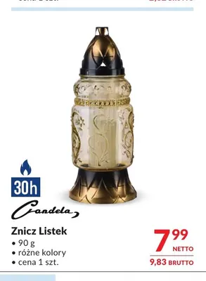 Znicz Listek Candela promocja w Makro