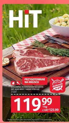 Wołowina sezonowana na sucho Dry Aged Beef T-Bone stek luz promocja w Selgros