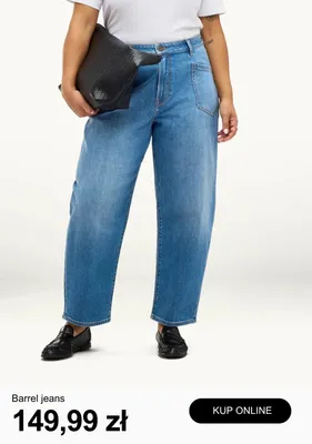 Spodnie jeansowe Barrel jeans promocja w C&A