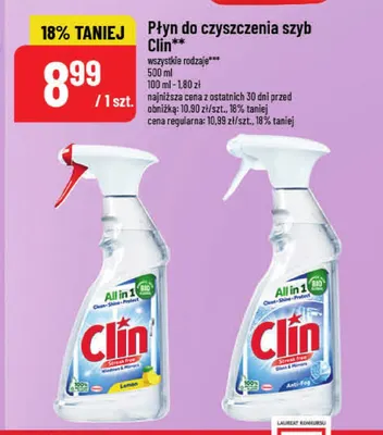 Płyn do czyszczenia szyb Clin Lemon promocja w POLOmarket