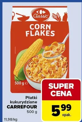 Płatki kukurydziane promocja w Carrefour Express