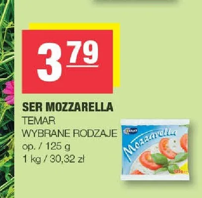 Ser mozzarella Temar promocja w SPAR