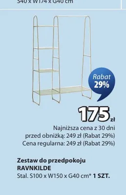 Zestaw do przedpokoju Ravnkilde promocja w Jysk
