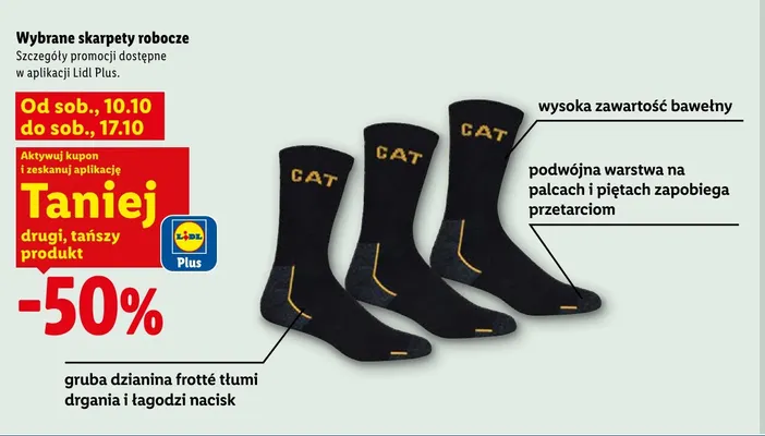 Skarpety robocze promocja w Lidl