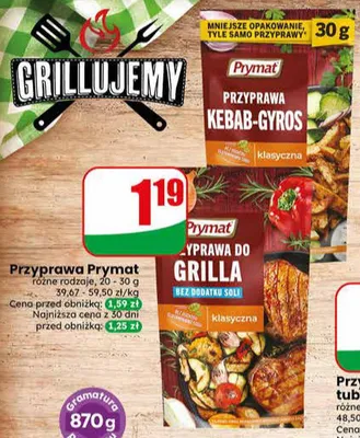 Przyprawa Kebab-Gyros klasyczna Prymat promocja w Dino