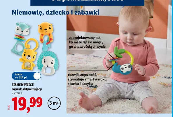 Gryzak aktywizujący Fisher-Price promocja w Lidl