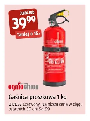 Gaśnica proszkowa 1 kg Ogniochron promocja w Jula