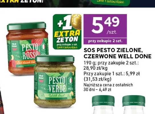 Sos pesto zielone Well Done promocja w Stokrotka