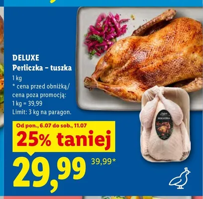 Tuszka z perliczki Deluxe promocja w Lidl