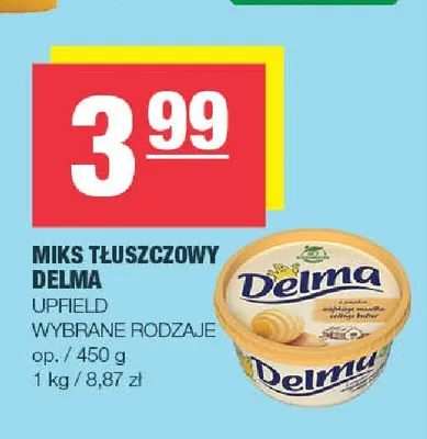 Miks tłuszczowy Delma Upfield promocja w SPAR