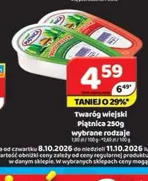 Twaróg wiejski lekki Piątnica promocja w Delfin
