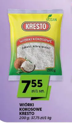 Wiórki kokosowe Kresto promocja w Euro Sklep