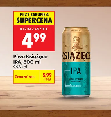 Piwo Książęce IPA promocja w Biedronka