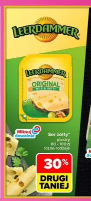 Ser żółty w plastrach Original Leerdammer promocja w Carrefour