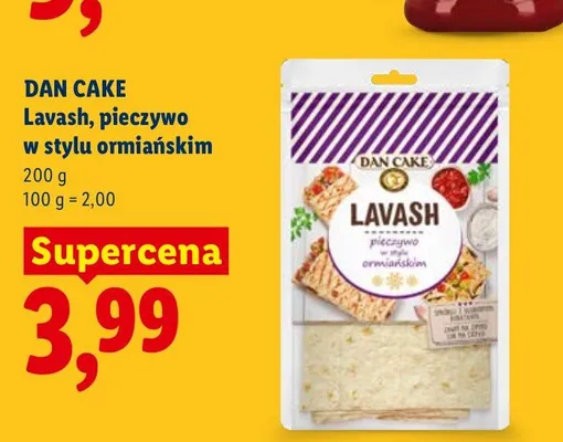 Lavash pieczywo w stylu ormiańskim Dan Cake promocja w Lidl