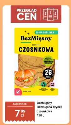 Bezmięsna szynka czosnkowa BezMięsny promocja w Biedronka