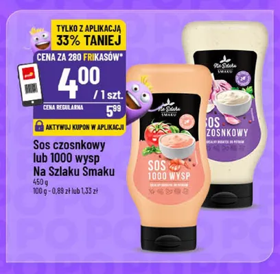 Sos czosnkowy Na Szlaku Smaku promocja w POLOmarket
