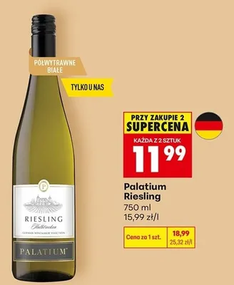 Wino Palatium Riesling promocja w Biedronka