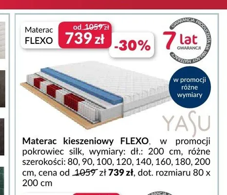 Materac kieszeniowy FLEXO promocja w Salony Agata