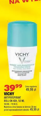 Antyperspirant roll-on 48h Vichy promocja w Drogerie Natura