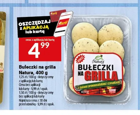 Bułeczki na grilla Natura promocja w Twój Market