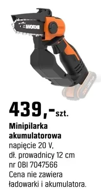 Minipiłarka akumulatorowa promocja w OBI