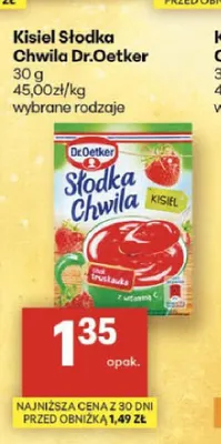 Kisiel Słodka Chwila smak truskawka Dr.Oetker promocja w Delikatesy Centrum