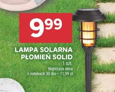 Lampa solarna Płomień Solid promocja w Stokrotka