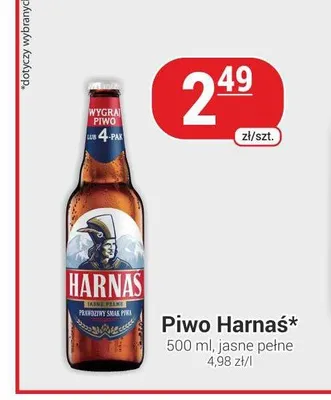 Piwo Harnaś Jasne Pełne promocja w Delikatesy Sezam