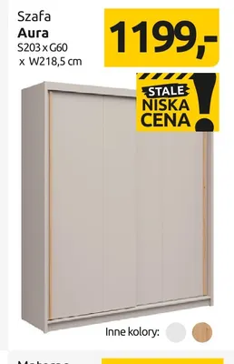 Szafa Aura promocja w Black Red White