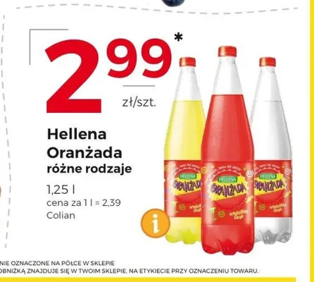 Oranżada biała Hellena promocja w Frac