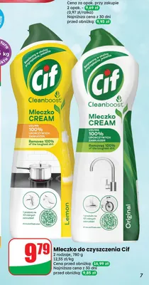 Mleczko do czyszczenia Cif Lemon promocja w Dino