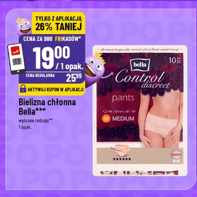 Bielizna chłonna Bella Control Discreet Pants M Medium promocja w POLOmarket