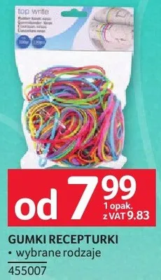 Gumki recepturki GUMKI RECEPTURKI promocja w Selgros
