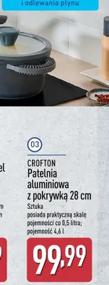 Garnek aluminiowy z pokrywką śr. 24 cm promocja w Aldi