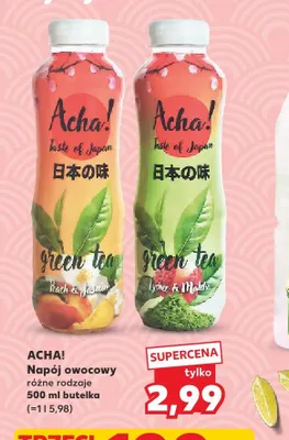 Napój owocowy Acha! Peach & Jasmine promocja w Kaufland