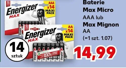 Baterie Max Micro AAA promocja w Kaufland