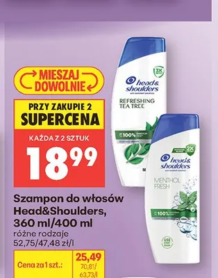 Szampon do włosów Head&Shoulders promocja w Biedronka