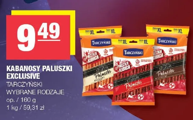 Kabanosy paluszki Exclusive Tarczyński promocja w SPAR