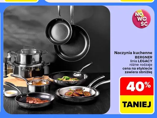 Naczynia kuchenne Bergner Legacy promocja w Carrefour