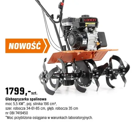 Glebogryzarka spalinowa promocja w OBI