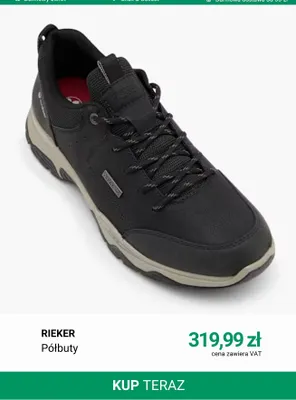 Półbuty Rieker promocja w Deichmann