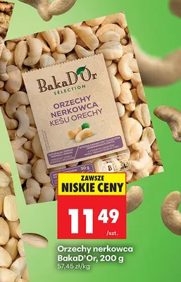 Orzechy nerkowca promocja w Biedronka