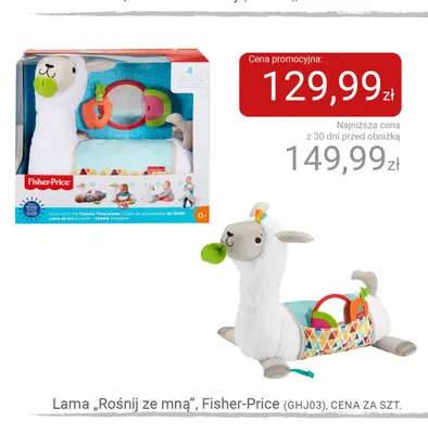 Lama Rośnij ze mną Fisher-Price promocja w Smyk
