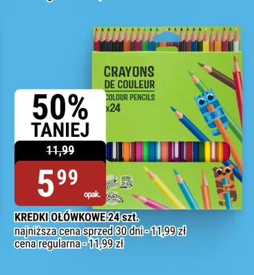 Kredki ołówkowe 24 szt. promocja w bi1