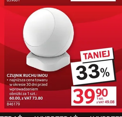 Czujnik ruchu IMOU promocja w Selgros