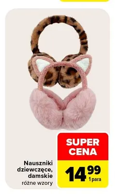 Nauszniki dziewczęce promocja w Carrefour