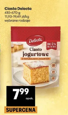 Ciasto jogurtowe Delecta promocja w Delikatesy Centrum