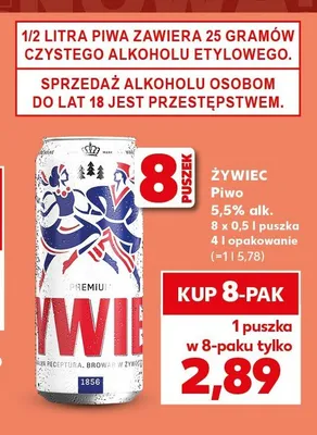 Piwo Żywiec 8-pak promocja w Kaufland