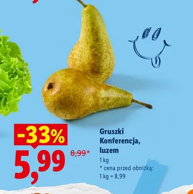 Gruszki Konferencja luzem promocja w Lidl